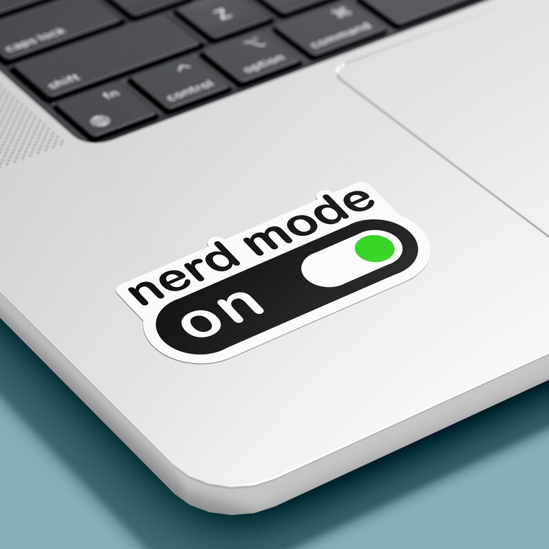 Nerd Mode on Sticker - Fun Nerdy Pride 2.6 in W X 1.25 in H - Etsy