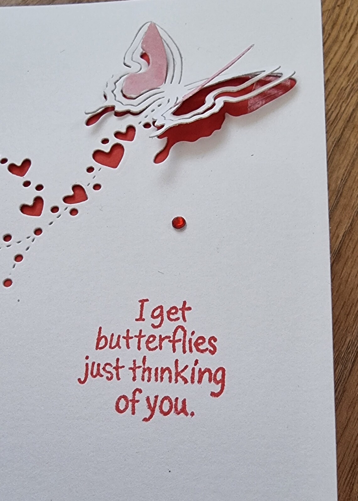 Butterfly Valentine's Card - Etsy