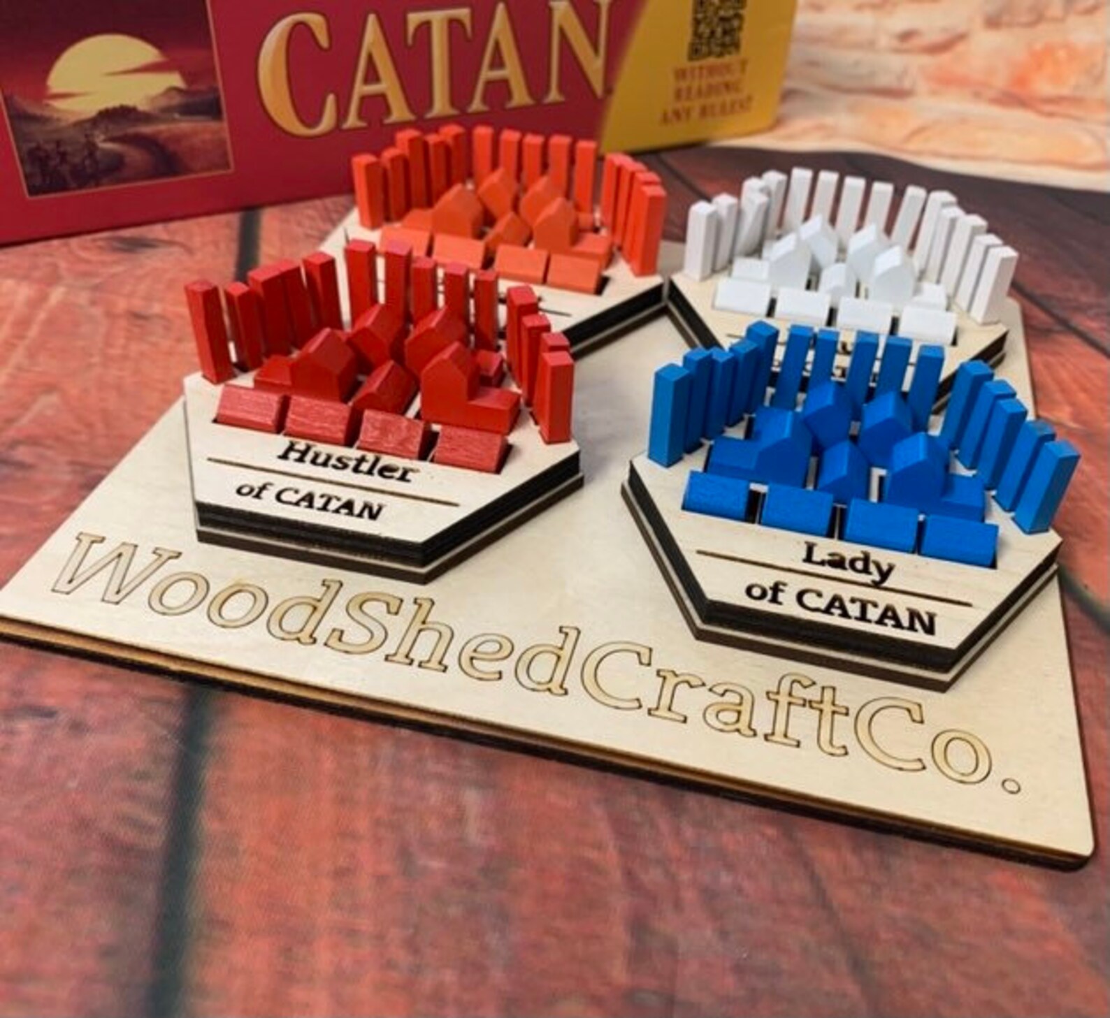 Catan Board Game Player Piece Holder personalised upon Etsy