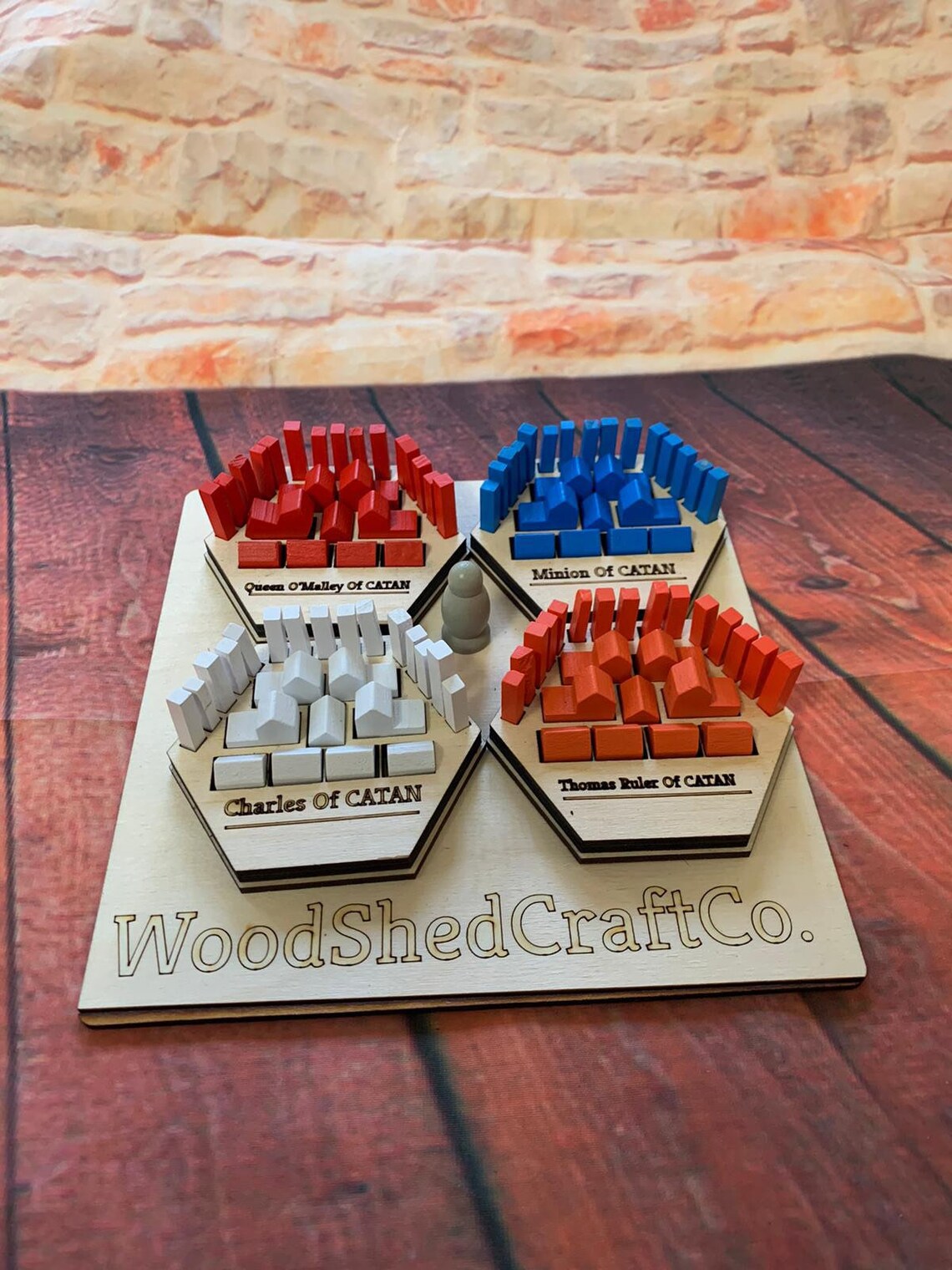 Catan Board Game Player Piece Holder personalised upon Etsy