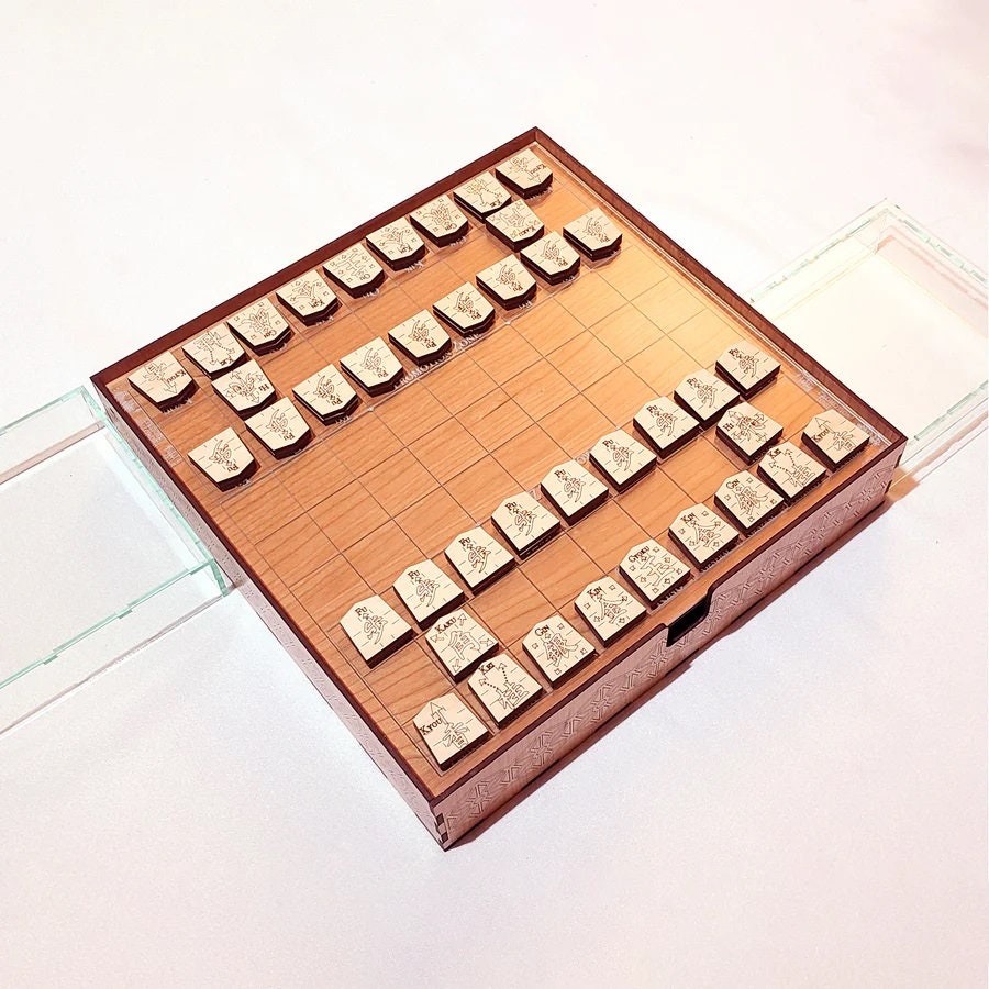 Wooden Phone Stand, Shogi Fan Gift Idea, Handmade Japanese Chess