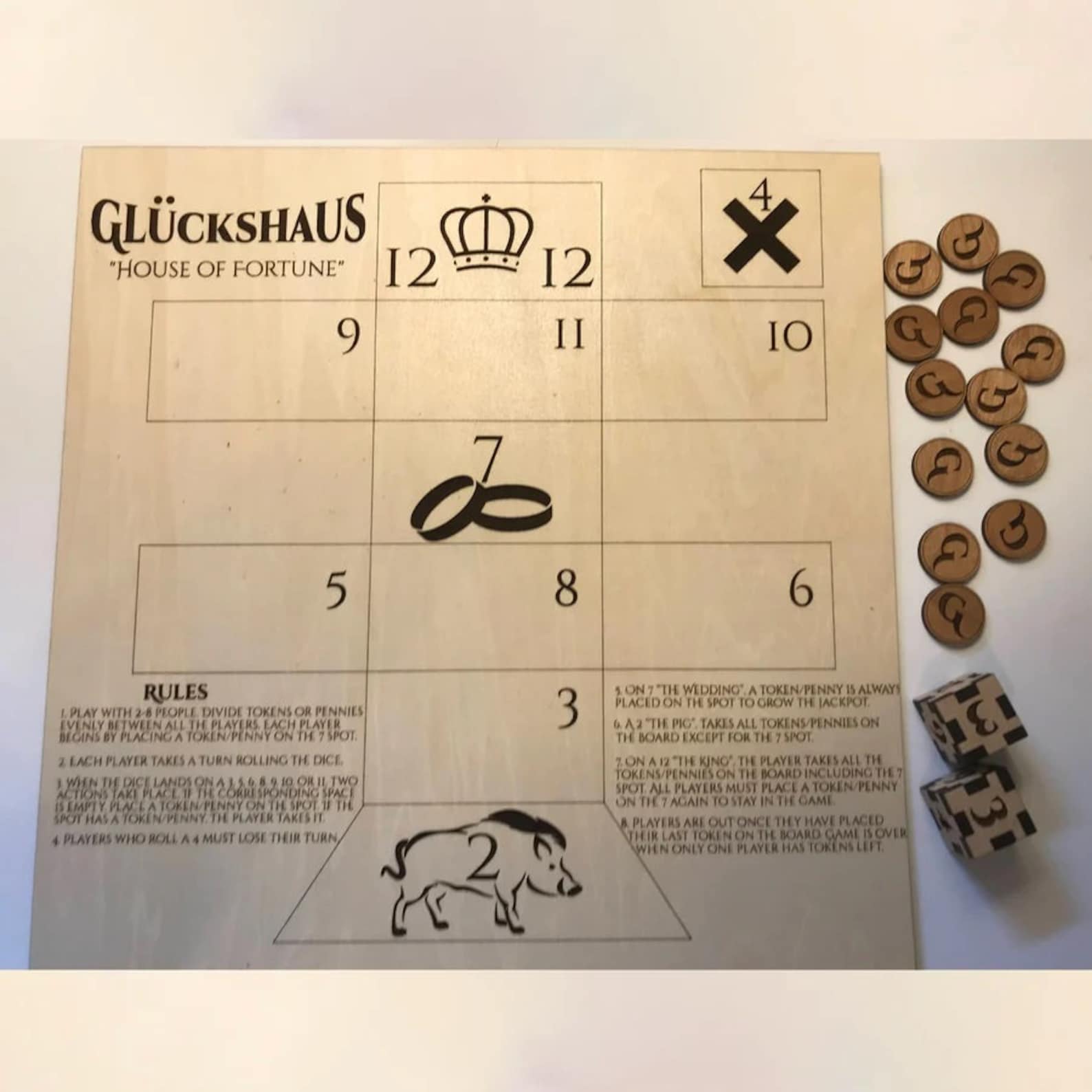 Medieval Board Game/ Classic Medieval Board Game Gluckshaus Etsy