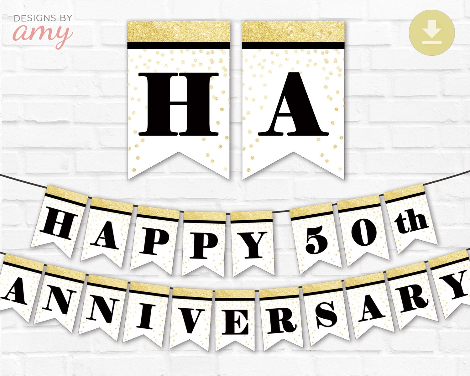 Happy 50th Anniversary Banner