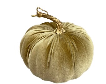 Gold Velvet  Pumpkin ~ 5x7 inches