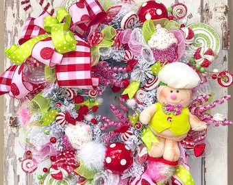 christmas wreath gingerbread wreath christmas candy wreath candyland christmas decorations winter wreath winter door christmas door - Candyland Christmas Decorations christmas wreath gingerbread wreath christmas candy wreath candyland christmas decorations winter wreath winter door christmas door - Candyland Christmas Decorations