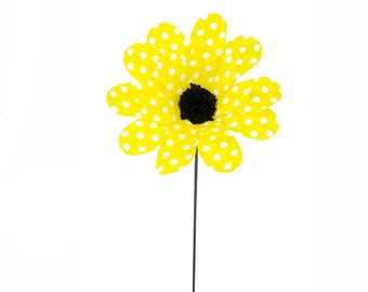 Yellow Polka Dot Sunflower Spray