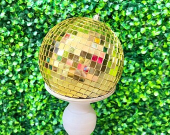 4.75 inch Gold Disco Ball Ornament