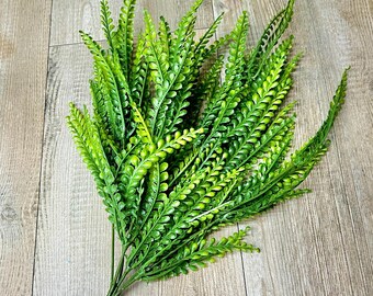 Artificial Bead Leaves Filler Bush - 18 inch