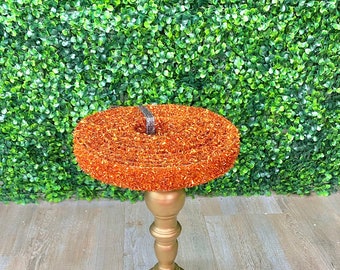 1.5'' Orange Metallic Ribbon Garland  - 5yds