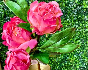 Fresh Touch Fuchsia Peony Buds - 28 inches