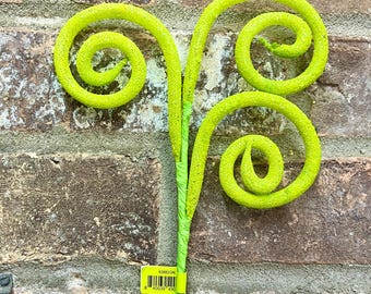 Green Glitter Curly Pick - 18inch