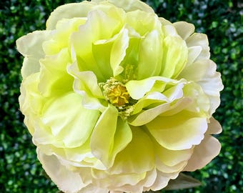 Light Green Neo Peony Spray - 25 inches