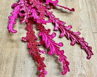 Hot Pink/ Fuchsia Acanthus Lace - 26 inch