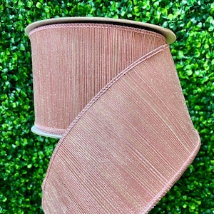 Nastro Manhattan rosa da 4 pollici - 10 iarde - Farrisilk