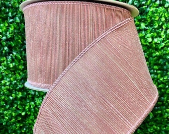 4 inch Pink Manhattan Ribbon- 10 yards- Farrisilk