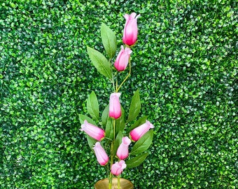 Light Pink Rosebud Flower Spray ~ 6 Flowers ~ 27''