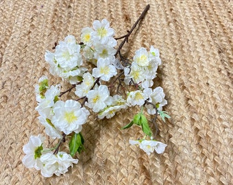 White Cherry Blossom Spray ~ 18 in