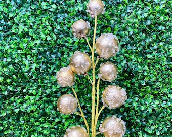 Gold Ornament Ball Spray ~ 26 inch