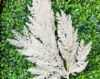 White Flocked Cedar Spray - 30 inches