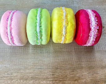 3.5” Macaroon Ornament Set - 4 per set