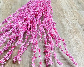 Pink Beaded Twig Bush - 24 inches