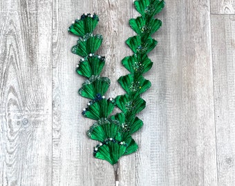 Green Victorian Fan - 26 inch
