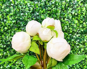 Fresh Touch Peony Bud Bundle x10 - 12 inches