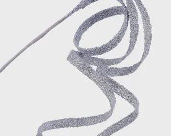 Silver Glitter Hanging Curly Spray ~ 46 inch