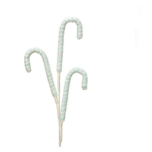 Baby Blue Frosted Pastel Candy Cane Spray ~ 27 inches
