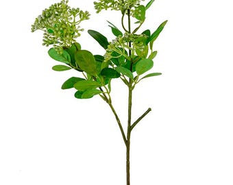 Green Seeded Berry Filler Spray ~ 22in