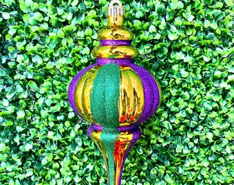 Mardi Gras Finial Ornament - 10 inches