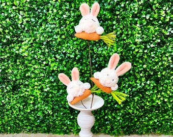 Plush Bunny on Carrot Pick