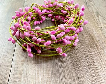 Pink Berry Spring Wrap Garland ~ 28 feet