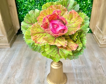 Real Touch Pink Cabbage Pick ~ Lifelike ~ 10 Inch