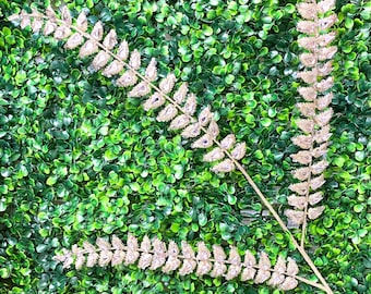 Champagne Jeweled Glitter Fern