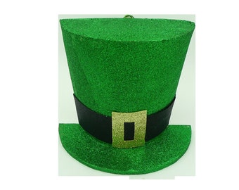 Leprechaun Top Hat Attachment ~ St Patrick’s Wreath Attachment ~ Half Top Hat ~ 9x7.5 in