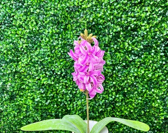 Magenta Pink Purple Hyacinth Stem ~ 15.75 Inch - ARTIFICIAL