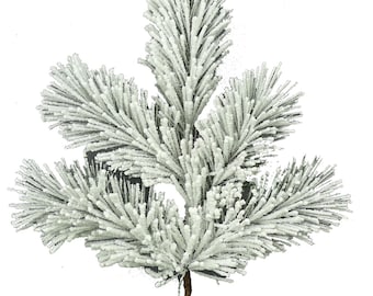 Flocked Fairmont Pine Spray ~ 20in