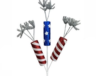 Patriotic Fire Cracker Spray - 29 inch