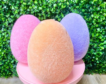 6” Sherbet Flocked Egg