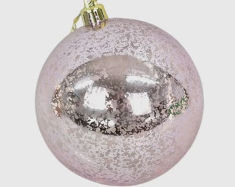 Pink Mercury Ball Ornament ~ 4 Inch