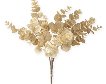 Cream Eucalyptus Bush ~ 19 Inch