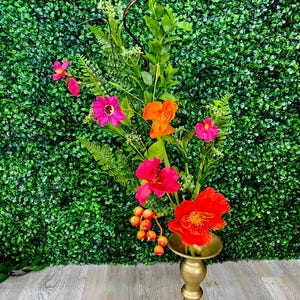 Pink & Orange Wildblumenspray - 72cm