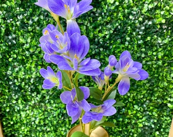 Lavender Purple Freesia Spray - 28 inch