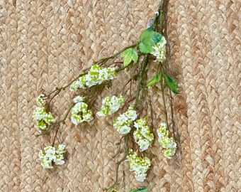 Cream Mini Blossom Pick ~ 17 inches