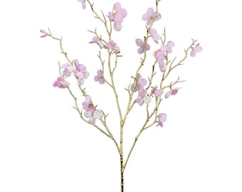 Pink Shimmer Plum Blossom Spray - 28 inches