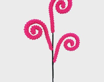 Neon Pink Chenille Textured Curl Spray