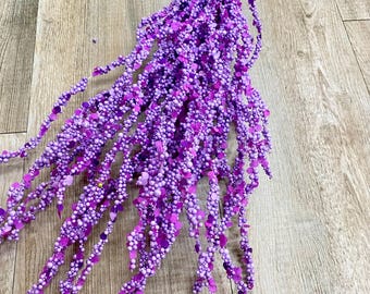 Purple Beaded Twig Bush - 24 inches