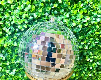 4.75 inch Silver Disco Ball Ornament