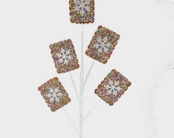 Gingerbread Snowflake Cookie Spray - 28in